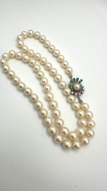 Halsketting - 14 karaat Witgoud Diamant (Natuurlijk) - beschikbaar voor biedingen