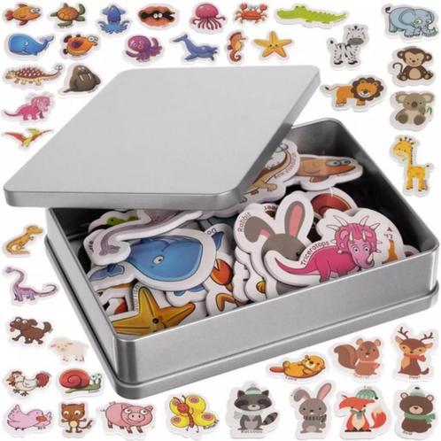 Kruzzel Magnetische Dieren: 40 Kleurrijke Educatieve Magn..., Kinderen en Baby's, Speelgoed | Overig, Nieuw, Ophalen of Verzenden