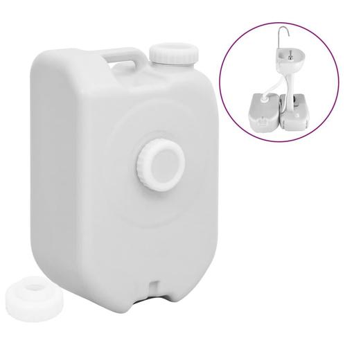 vidaXL Watertank draagbaar met adapter 24 L grijs, Sport en Fitness, Bergsport en Wandelen, Nieuw, Verzenden