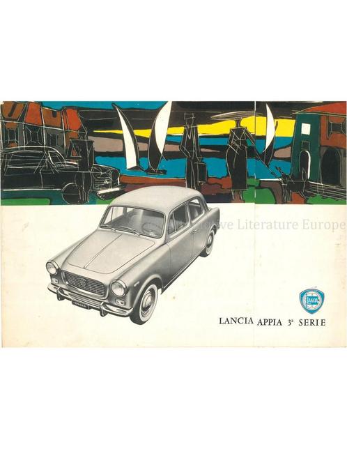 1962 LANCIA APPIA SEDAN BROCHURE ITALIAANS, Boeken, Auto's | Folders en Tijdschriften