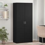 vidaXL Schoenenkast 80x39x178 cm spaanplaat zwart, Verzenden, Nieuw