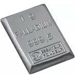 1 gram - Palladium - Valcambi - in blisterverpakking, Postzegels en Munten, Edelmetalen en Baren