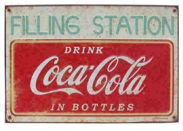 Coca Cola retro signs - unieke nostalgische wandborden beschikbaar voor biedingen