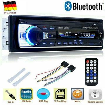 AUTORADIO BLUETOOTH USB SD AUX MP3 4x60W 1DIN NIEUW