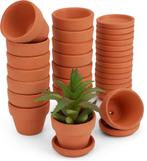 Belle Vous set van 16 terracotta bloempotten - Met, Verzenden, Nieuw