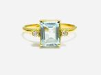 Ring - 18 karaat Geel goud - 1.90ct. tw. Aquamarijn -, Nieuw