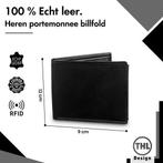 THL Design  Portemonnee Heren  Billfold  Heren Portemonnee, Overige merken, Verzenden, Zwart, Nieuw