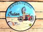 Indian Motorcycle - "A New Era of Speed" - emaille bord, Verzamelen, Merken en Reclamevoorwerpen, Verzenden, Nieuw