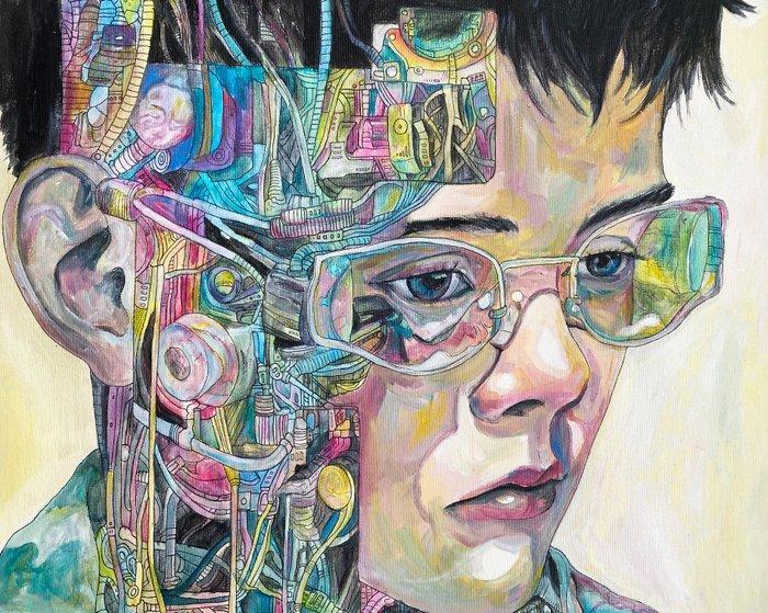 Roger Haus -  - Artificial Boy, Antiek en Kunst, Kunst | Schilderijen | Modern