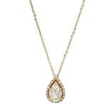 Ketting met hanger - 18 karaat Roségoud - 0.80ct. tw.
