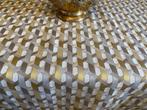 san leucio - luxueus art deco gouden damast tafelkleed met, Antiek en Kunst