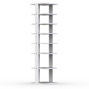 LIVSK Schoenenrek met 8 Open Schappen - Duurzaam Hout - Mult beschikbaar voor biedingen