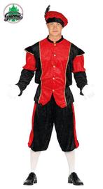 Pietenpak Navarro rood/zwart, Kleding | Heren, Carnavalskleding en Feestkleding, Ophalen of Verzenden, Nieuw