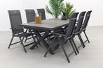 Hartman Milaan/Ottowa 205-265x100 cm. - 7-delige tuinset, Tuin en Terras, Verzenden, Nieuw, Overige materialen, Tuinset