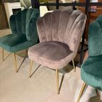 Pippa Fauteuil Velvet Stone - IN.HOUSE, Huis en Inrichting, Ophalen of Verzenden, Nieuw, Stof, Modern