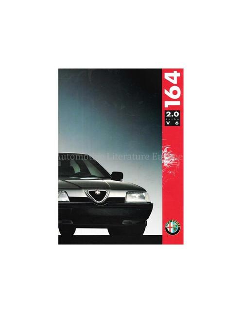 1991 ALFA ROMEO 164 2.0 TURBO V6 BROCHURE DUITS, Boeken, Auto's | Folders en Tijdschriften, Alfa Romeo