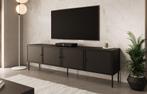 Meubella | TV-Meubel zwart 201cm | modern | 4 deuren, Huis en Inrichting, Kasten | Televisiemeubels, Overige materialen, Verzenden