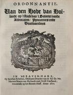 Anon - Ordonnantie; ...salaris van de advocaten ende, Antiek en Kunst