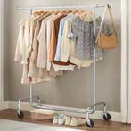 Verstelbaar Kledingrek op Wielen –Staal en 130 kg Draagkrach, Kleding | Dames, Kledingrekken, Verzenden, Nieuw