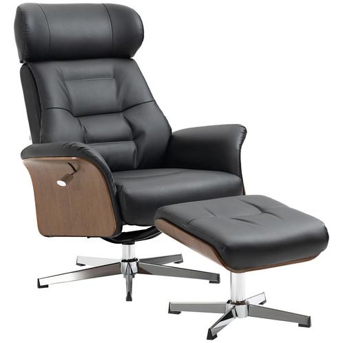 TRUUSK Relaxstoel Met Voetenbank En Ligfunctie, Draaibare Te, Huis en Inrichting, Fauteuils, Nieuw, Verzenden