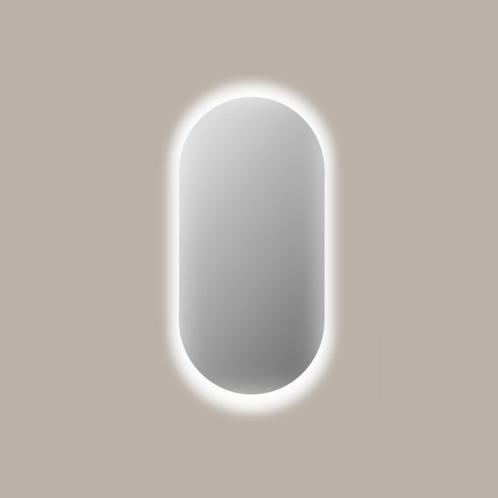 Spiegel Sanicare Q-Mirrors 70x100 cm Ovaal/Rond Met Rondom, Doe-het-zelf en Verbouw, Sanitair, Ophalen of Verzenden