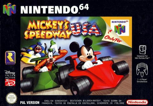 Mickey Speedway USA (Nintendo 64), Spelcomputers en Games, Games | Nintendo 64, Gebruikt, Verzenden