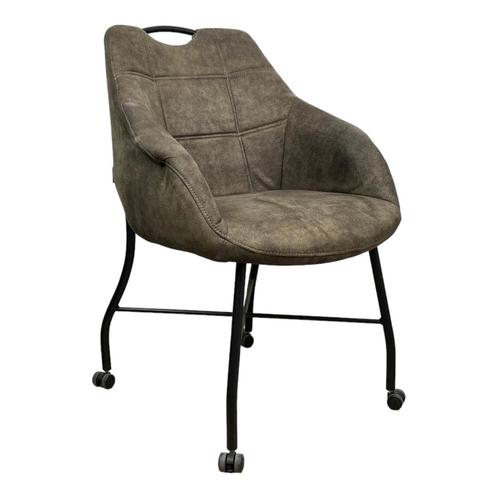 MX Sofa Eetkamerstoel Promise | Mosgroen | Microvezel stof, Huis en Inrichting, Stoelen, Nieuw, Ophalen