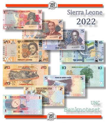 Sierra Leone Complete Set 2022 Unc , Bij Banknote24.eu