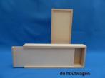 penselen kistje met schuifdeksel 31 x 12 cm. - houten kistje, Nieuw, Overige typen, Ophalen of Verzenden