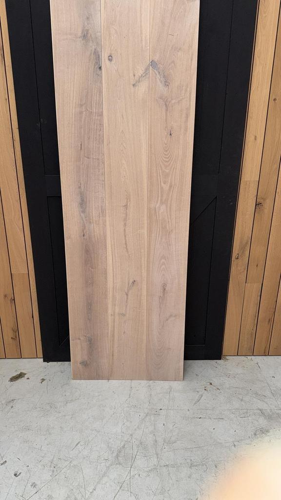 Eiken multiplank Wit geolied 24 cm breed, Doe-het-zelf en Verbouw, Hout en Planken, Eiken, 200 tot 250 cm, Minder dan 25 mm, Nieuw