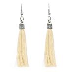 Fako Bijoux® - Oorbellen - Kwast Romania - Crème, Sieraden, Tassen en Uiterlijk, Oorbellen, Verzenden, Nieuw