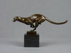 sculptuur, Leopard - 2,2 kg - 18 cm - Gepatineerd brons, Antiek en Kunst