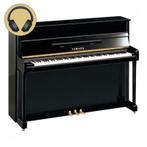 Yamaha B2E SC3 PE messing silent piano (zwart hoogglans), Nieuw