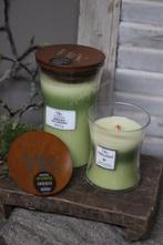 WoodWick Garden oasis trilogy large, Huis en Inrichting, Woonaccessoires | Kandelaars en Kaarsen, Ophalen of Verzenden, Nieuw
