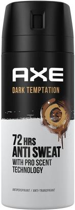 AXE DARK TEMPTATION DRY DEO SPRAY SPUITBUS 150 ML, Sieraden, Tassen en Uiterlijk, Uiterlijk | Lichaamsverzorging, Verzenden, Nieuw