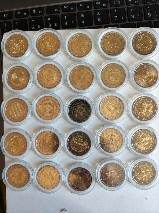 Europa. 2 Euro Various years (25 coins) (Zonder, Postzegels en Munten, Munten | Europa | Euromunten