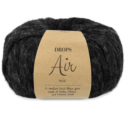 DROPS Air Mix - 06 antraciet - Wol Garen, Hobby en Vrije tijd, Breien en Haken, Ophalen of Verzenden