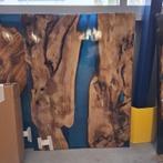 Epoxy tafel blauw 120x90cm, 2025, Huis en Inrichting, Nieuw