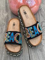 Beach kraaltjes Slipper NIEUW, Ophalen of Verzenden, Nieuw, Zwart, Slippers