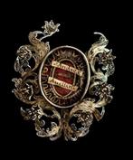 Reliekhouder - Verzilverd, Glazuur, Textiel - 1750-1800 -