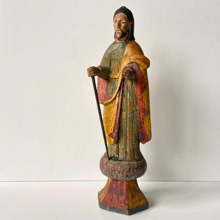 sculptuur, Religieus beeld - 18e eeuw - 29.6 cm - Hout, Antiek en Kunst, Kunst | Niet-Westerse kunst