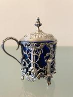 Moutardier.......NO RESERVE........ - Pot - Zilver, indigo, Antiek en Kunst