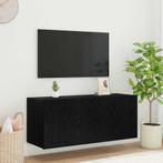 vidaXL TV Wandkast Zwart Eiken 100 x 35 x 41 cm Bewerkt hout, Huis en Inrichting, Minder dan 50 cm, Verzenden, Nieuw, Minder dan 100 cm