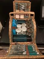 Old English Picnic Hamper - Picknickmand (31) - Rattan - 4