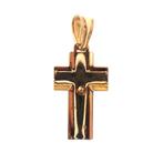 18 Krt. Gouden hanger van een kruis met corpus | Vintage, Sieraden, Tassen en Uiterlijk, Bedels, Ophalen of Verzenden, Gebruikt