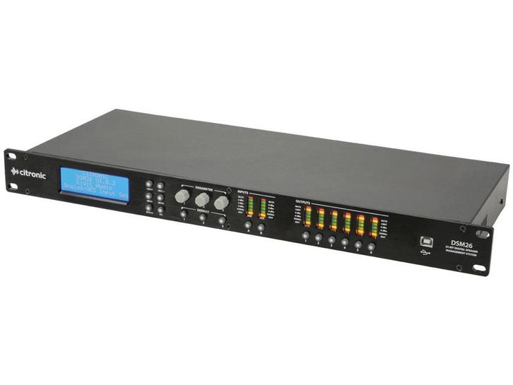 Bstock Citronic DSM26 Speaker Management Systeem 2 Ingangen, Audio, Tv en Foto, Versterkers en Receivers, Nieuw, Overige merken