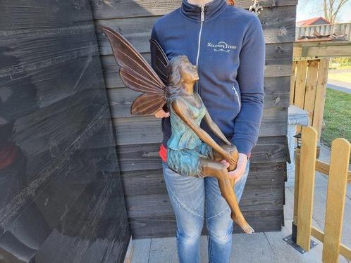 Beeld, XL Bronze Fairy - 76 cm - Brons, Antiek en Kunst, Curiosa en Brocante