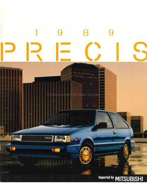 1989 MITSUBISHI PRECIS BROCHURE ENGELS (USA), Boeken, Auto's | Folders en Tijdschriften