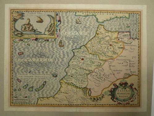 Afrika - Marokko; Henricus Hondius - Fessae et Marocchi, Boeken, Atlassen en Landkaarten