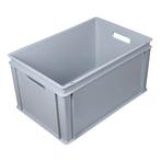Stapelbak kunststof 600x400x325 mm 60 liter grijs, Ophalen of Verzenden